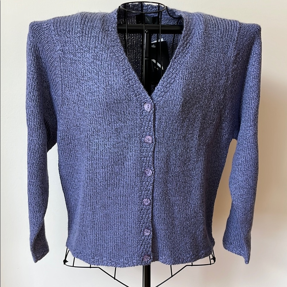 Women's Purple Cardigan Sweater